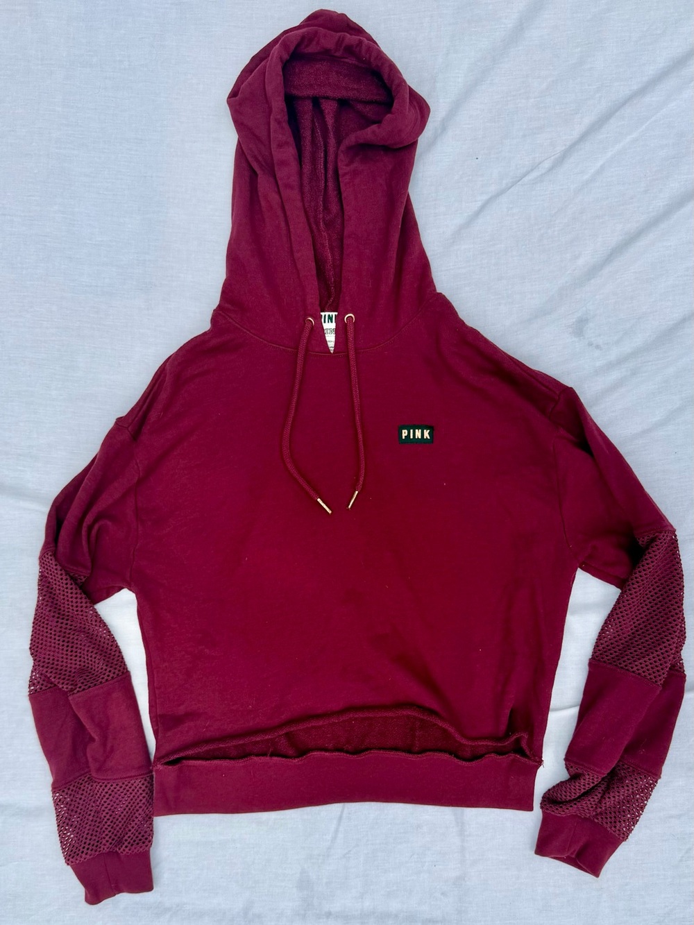 PINK Cropped Hoodie